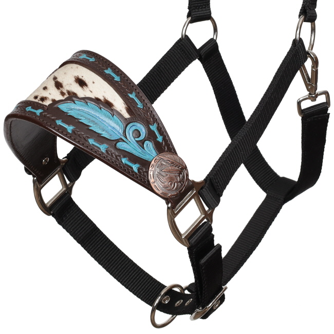 Showman Painted Quill Bronc Halter #2