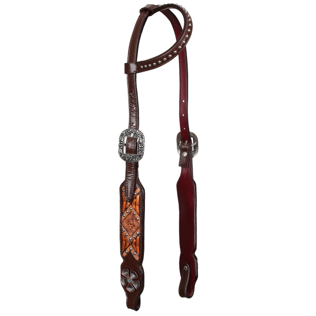 Showman Ranch Blossom One Ear Headstall & Breastcollar Set #2