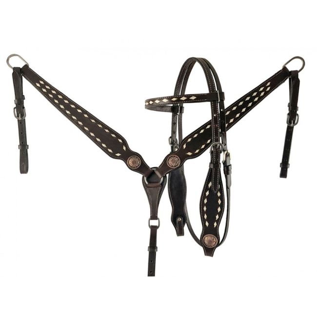 Double T Barrel Style Saddle Set with Floral Tooled Skirts - 15, 16 Inch #3
