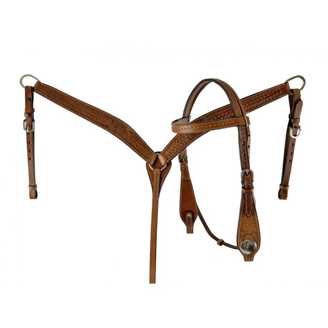 Double T Youth Hi-Back Barrel Saddle Set with Black Suede Seat - 13 Inch #3