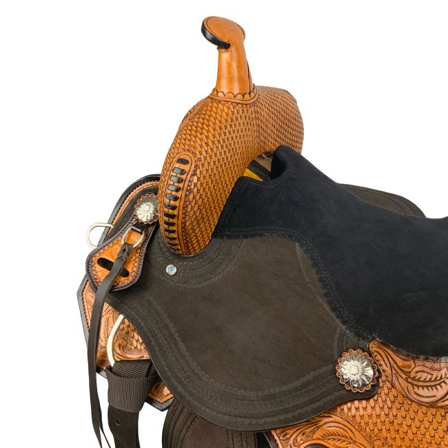 Double T Wild Frontier Barrel Style Saddle - 14, 15, 16 Inch #3