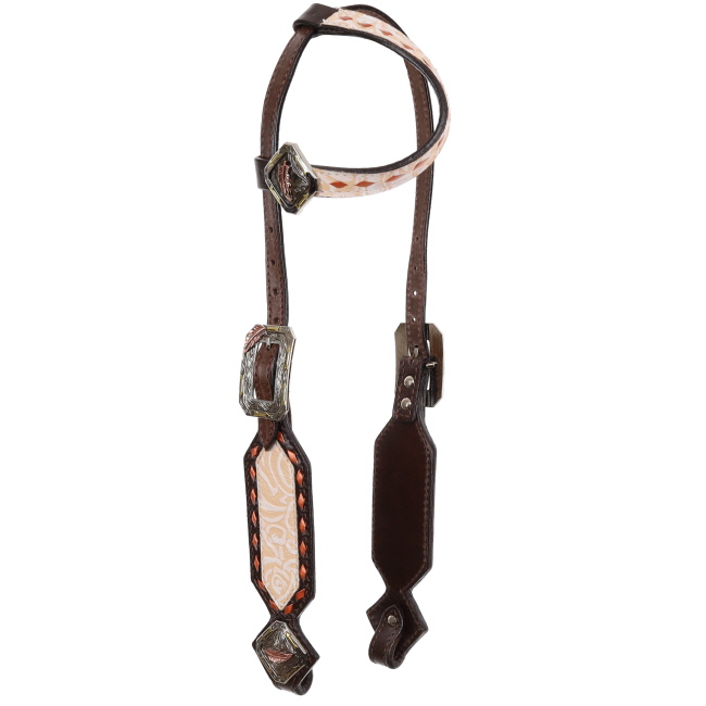 Showman Limited Edition Thunderbird Rose One Ear Headstall and Breastcollar Set #2