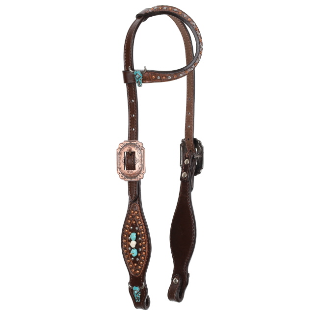 Showman Limited Edition Celestial Steer One Ear Headstall and Breastcollar Set #2
