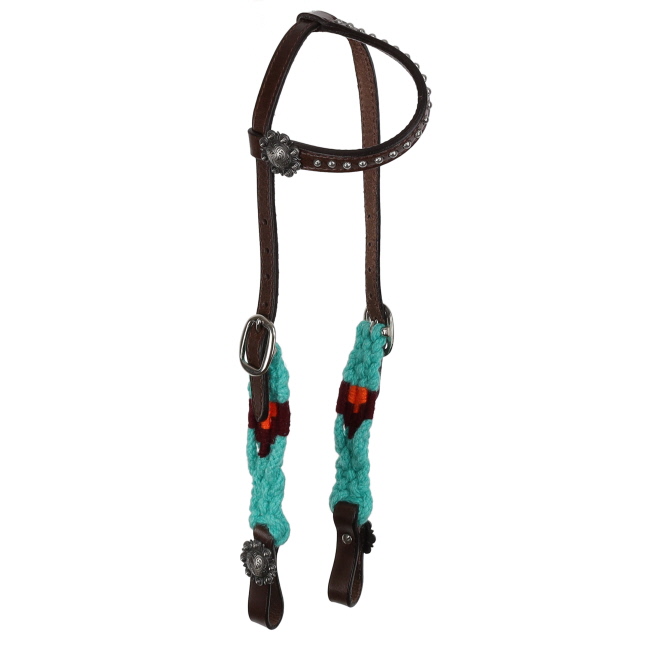 Showman Sunflare Spirit Mohair One Ear Headstall and Breastcollar Set #2