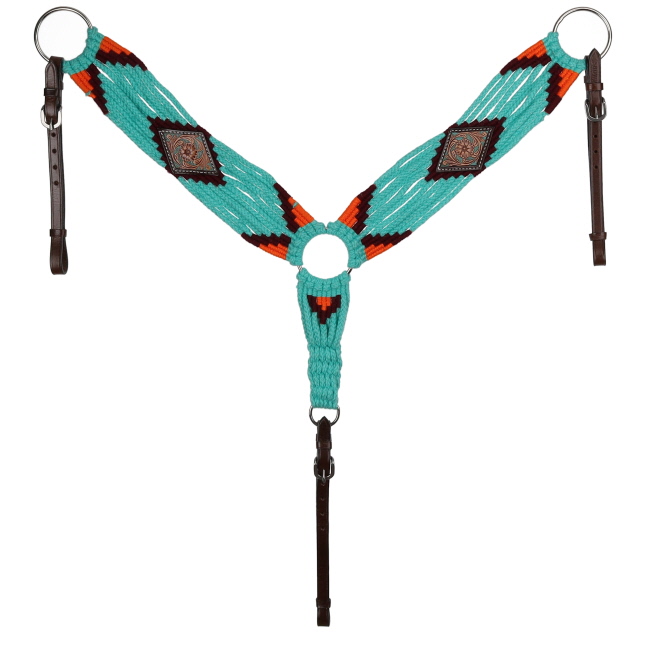 Showman Sunflare Spirit Mohair One Ear Headstall and Breastcollar Set #3