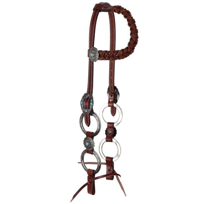 Showman Wildflower Halo One Ear Headstall and Breastcollar Set #2