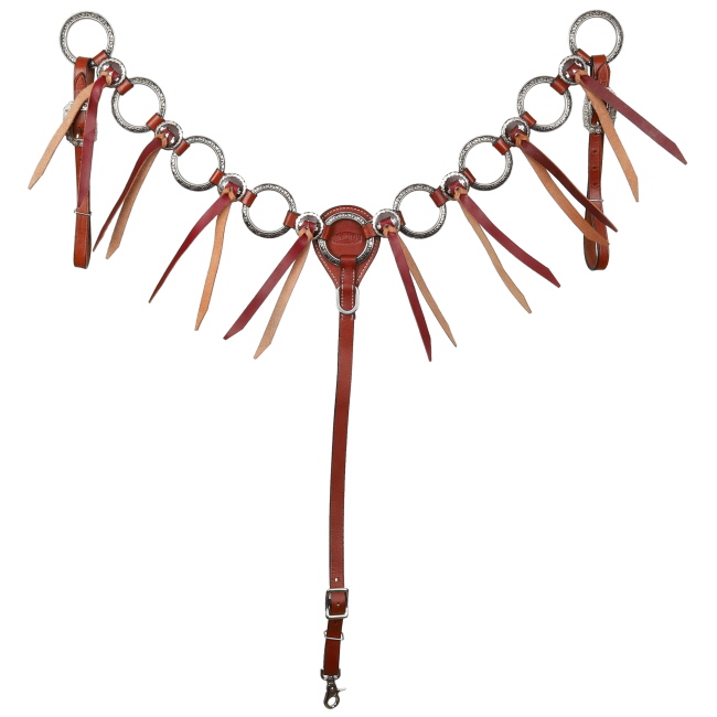 Showman Heritage Ring One Ear Headstall and Breastcollar Set #3