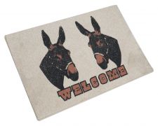 27" x 18" 2 Mules Welcome Mat