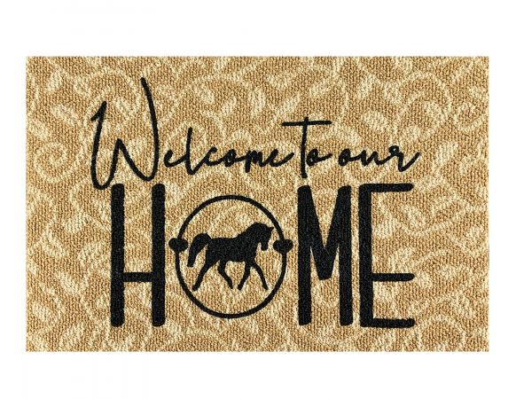 27" x 18" Horse in ring Welcome mat