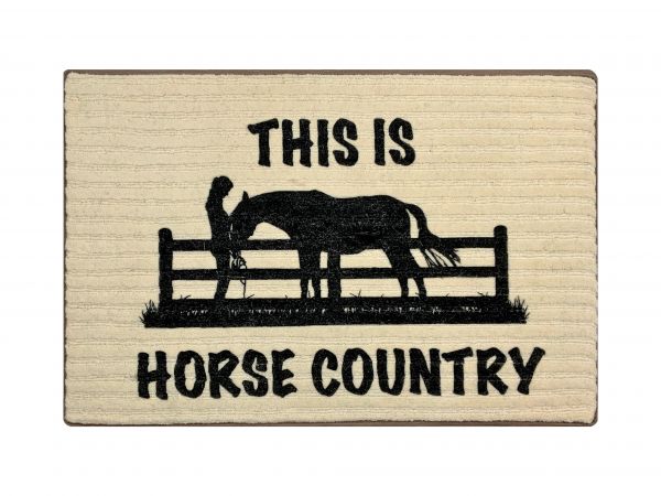 27" x 18" This is Horse Country Welcome mat