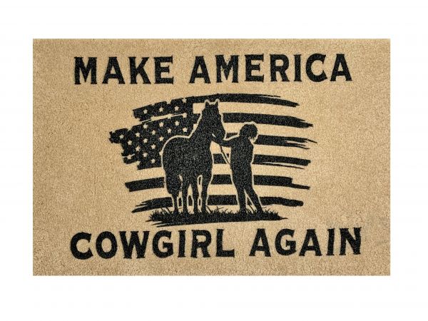 27" x 18" Make America Cowgirl Again Welcome mat