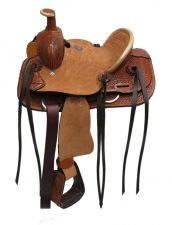 10" Double T Youth hard seat roper style saddle