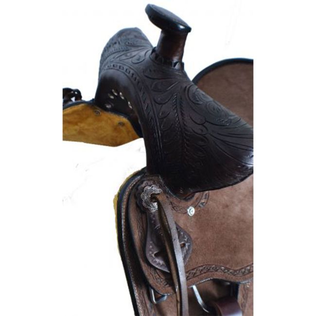10" Double T Youth hard seat bear trap style saddle #2