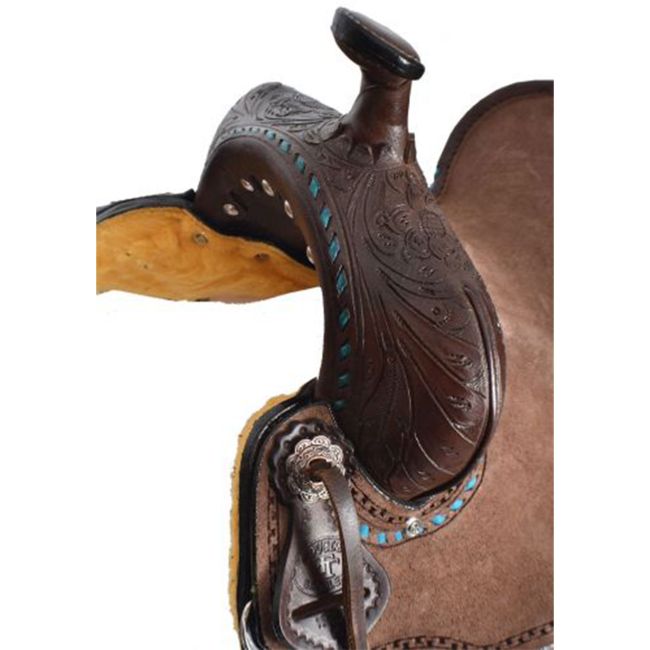Double T Turquoise Trail Youth Roping Style Saddle - 10, 12 Inch #2