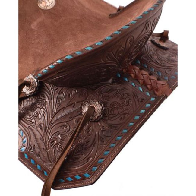 Double T Turquoise Trail Youth Roping Style Saddle - 10, 12 Inch #3