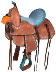 12" Double T Youth Barrel style saddle