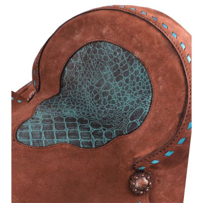 Double T Roughout Barrel Style Saddle Set - 14, 15, 16 Inch #3