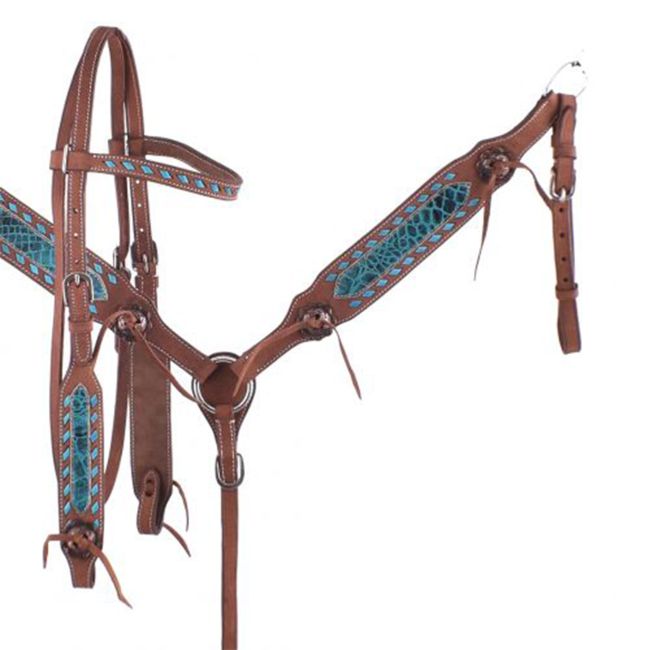Double T Roughout Barrel Style Saddle Set - 14, 15, 16 Inch #2