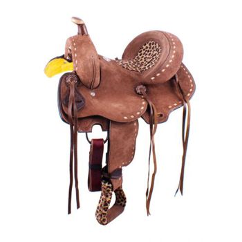 Double T Wildcat Youth Barrel Style Saddle - 10 Inch