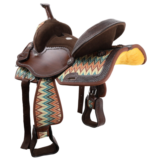 Double T Shockwave Barrel Style Saddle - 12 Inch #2