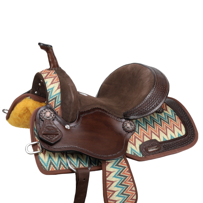 Double T Shockwave Barrel Style Saddle - 12 Inch #3