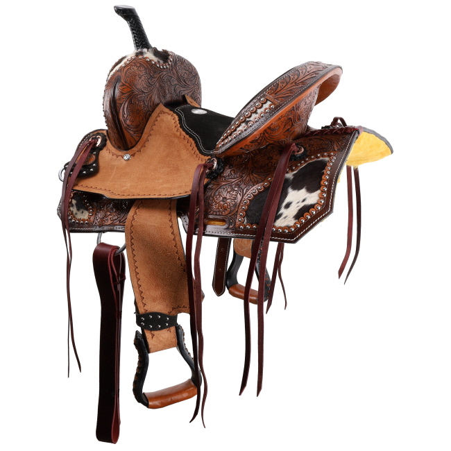 Double T Wildhide Series Alma Barrel Style Saddle - 12 Inch #2