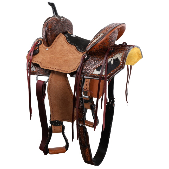Double T Wildhide Series Alma Barrel Style Saddle - 15 Inch #2