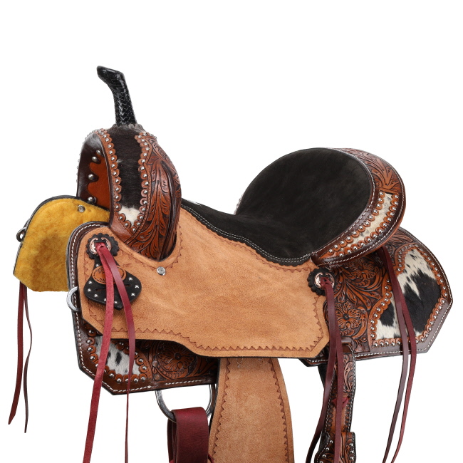 Double T Wildhide Series Alma Barrel Style Saddle - 15 Inch #3