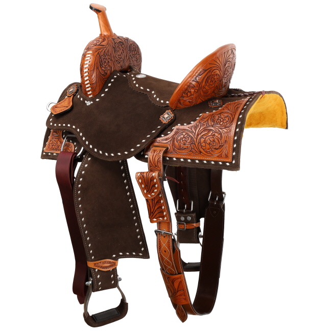 Double T Sterling Barrel Style Saddle - 15 Inch #2