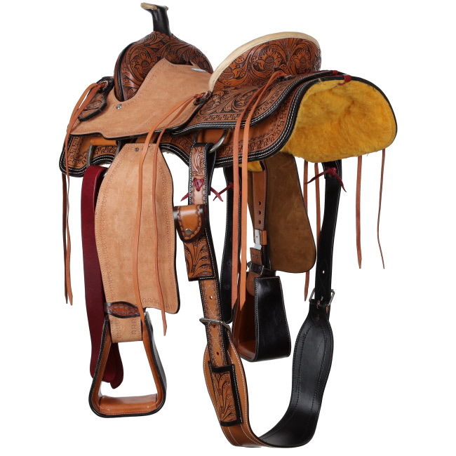 Double T Ranchland Rose Roper Style Saddle - 15 Inch #2