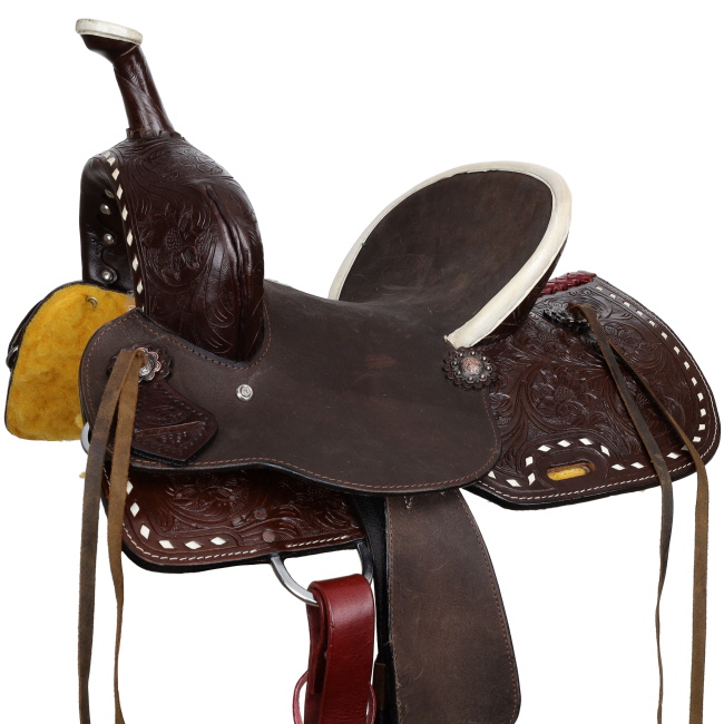 Double T Midnight Cheyenne Barrel Style Saddle - 12 Inch #3