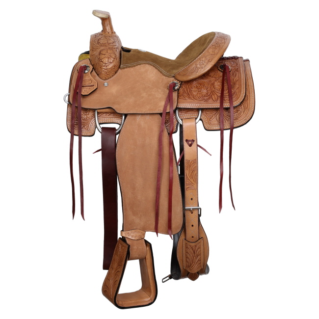 Double T Palomino Prairie Roper Style Saddle - 14 Inch