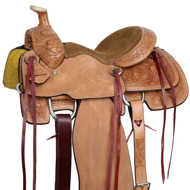 Double T Palomino Prairie Roper Style Saddle - 14 Inch #3