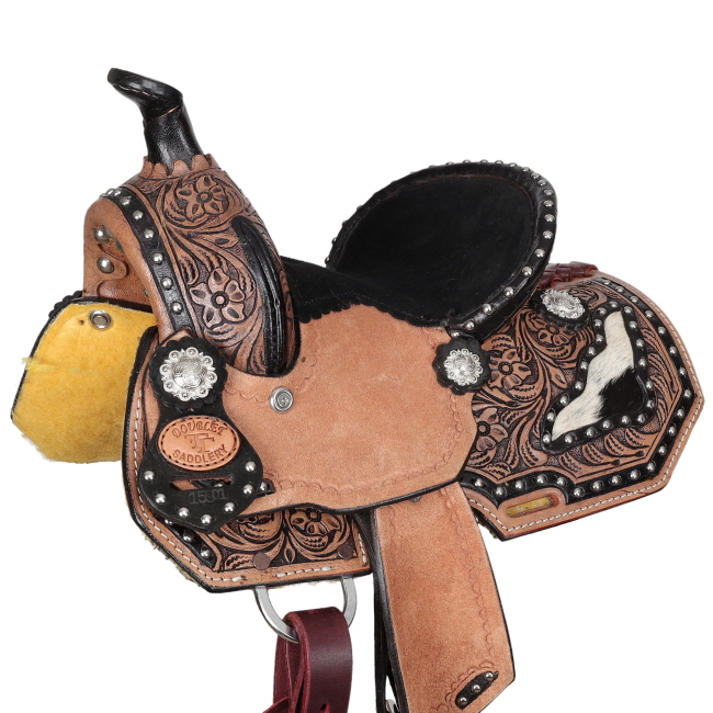 Double T Wildhide Series Alma Youth Barrel Style Saddle - 8 Inch #3