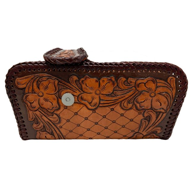 Showman Rustic Wildflower Tooled Wallet #2