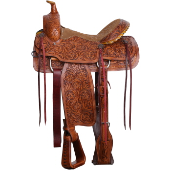 Double T Classic Stitch Sheridan Roper Style Saddle - 16 Inch