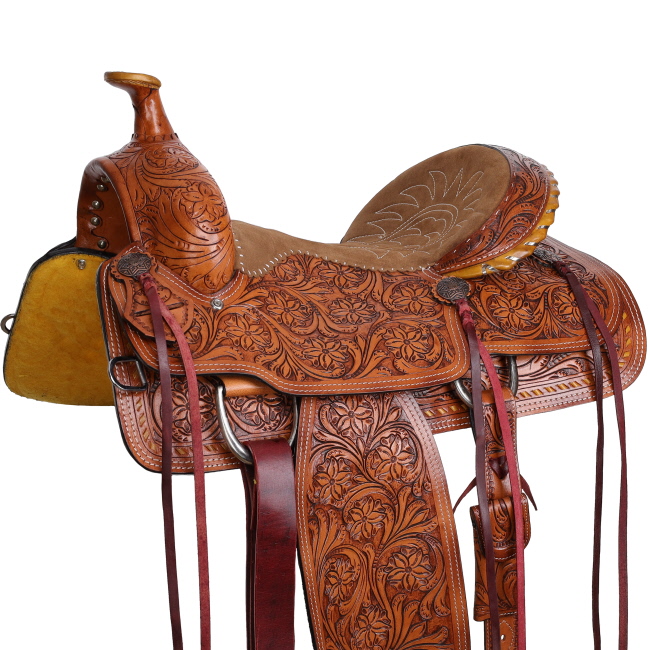 Double T Classic Stitch Sheridan Roper Style Saddle - 16 Inch #2