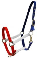 Showman Red, White and Blue nylon halter