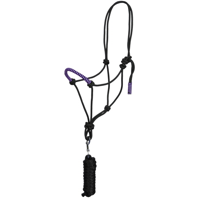 Showman Cowboy Knot Halter with Braided Nose #3