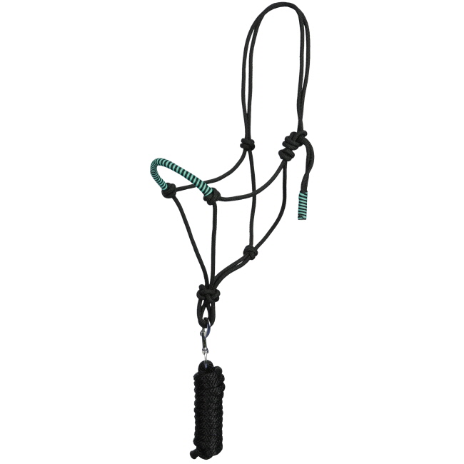 Showman Cowboy Knot Halter with Braided Nose #4