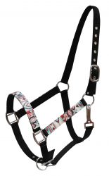 Showman Full Size Halter with Navajo print overlay