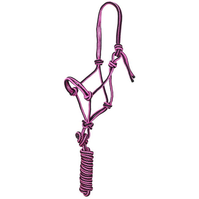 Showman Mule Tape Halter - Pink & Black