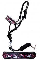 Showman Pony Dancing Unicorn cowboy knot rope halter