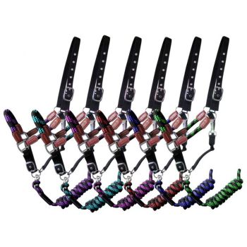 Showman Nylon Halter with Matching Lead Rope