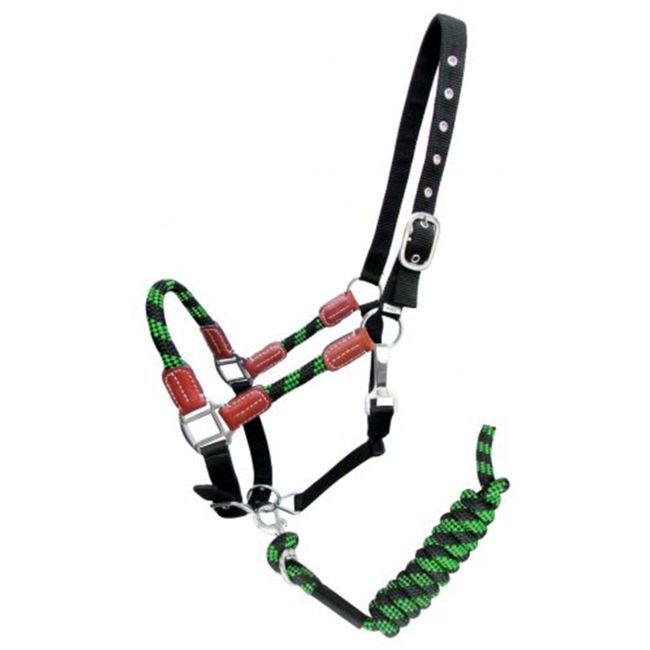 Showman Nylon Halter with Matching Lead Rope #3