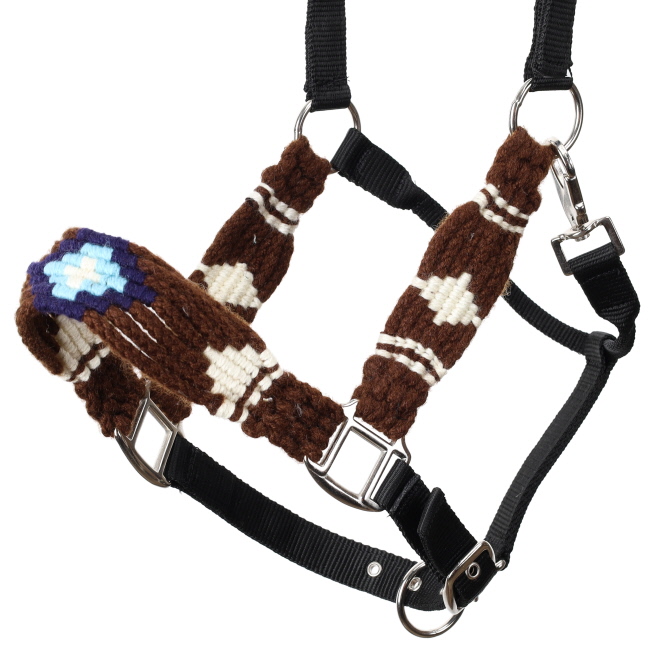 Showman High Desert Mohair Wool Bronc Halter #2