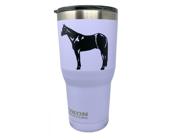 30 oz Insulated Standing Horse Purple Tumbler
