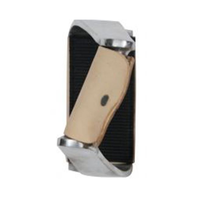 Showman Lightweight Twisted Angled Aluminum Stirrups with Wide Rubber Grip Tread #2