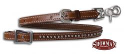 Showman Leather wither strap with scissor snap end