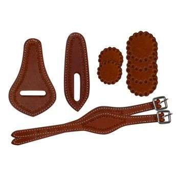 10 Piece Saddle Leather Replacement Kit - Medium